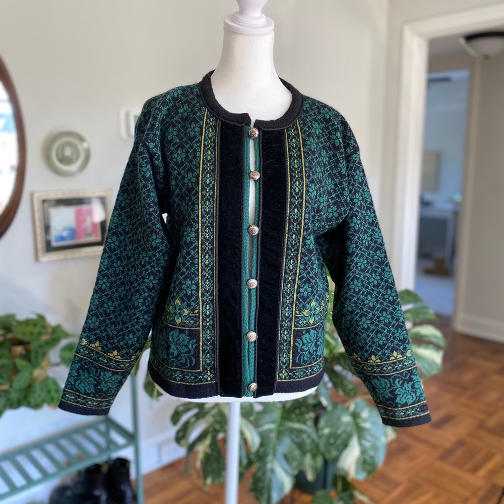 Dale of Norway Green and Black Women's Jacket